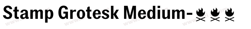 Stamp Grotesk Medium字体转换 Stamp Grotesk Medium字体转换